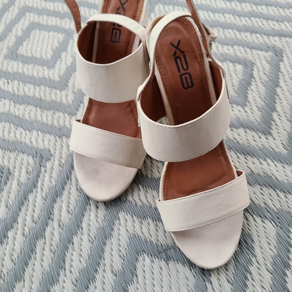 White sandals